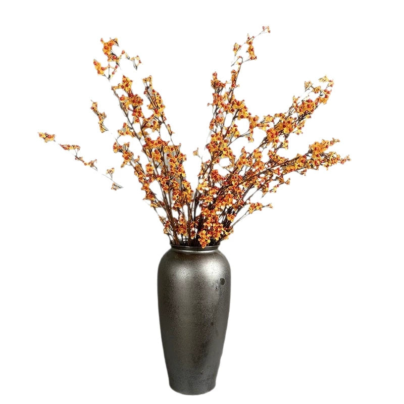 57" Real-Touch Snake Vine with Berries, Artificial Fruit Stems for Vase Arrangements, Home Decor, Wedding & Event Florals