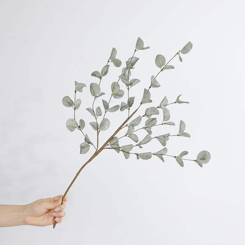 Eucalyptus Leaves Artificial Plant - 58cm (23") Real-Touch Faux Greenery for Home Decor, Weddings, and Seasonal Arrangements
