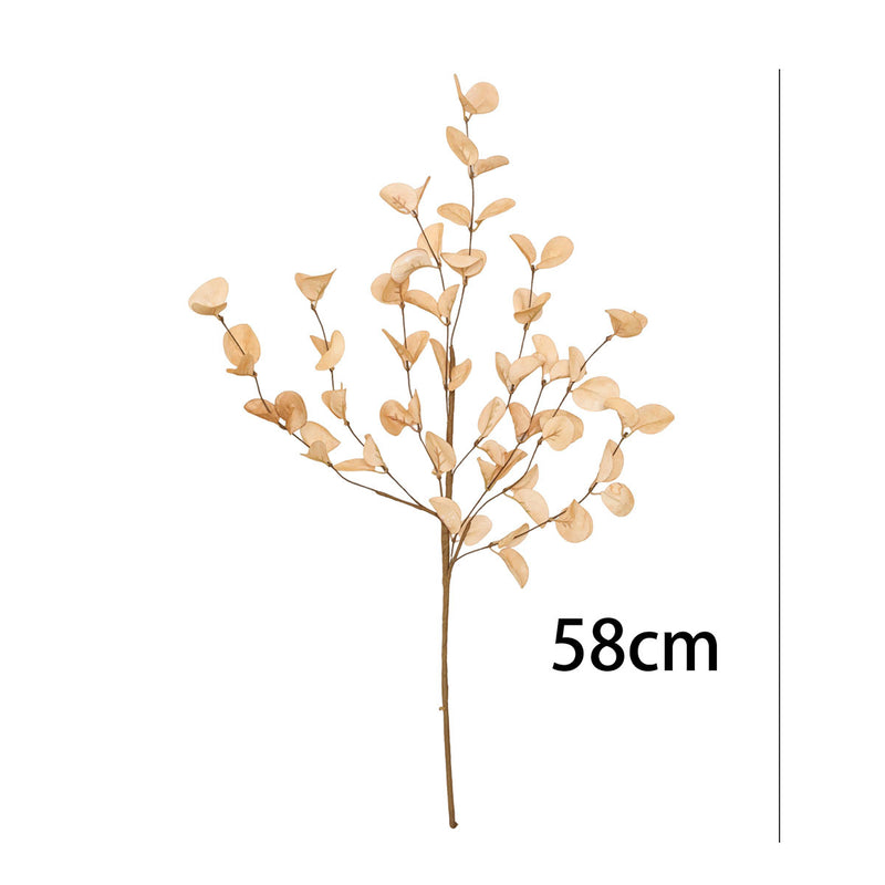 Eucalyptus Leaves Artificial Plant - 58cm (23") Real-Touch Faux Greenery for Home Decor, Weddings, and Seasonal Arrangements