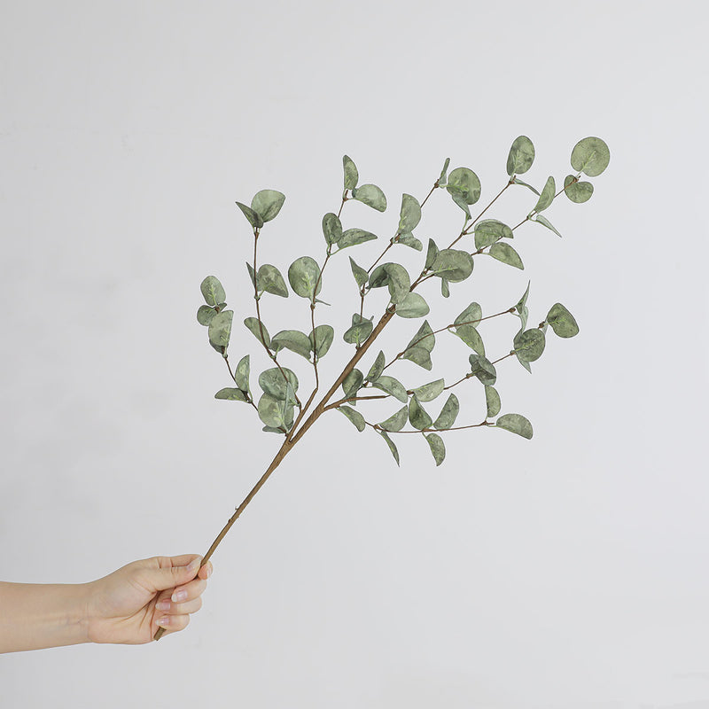 Eucalyptus Leaves Artificial Plant - 58cm (23") Real-Touch Faux Greenery for Home Decor, Weddings, and Seasonal Arrangements
