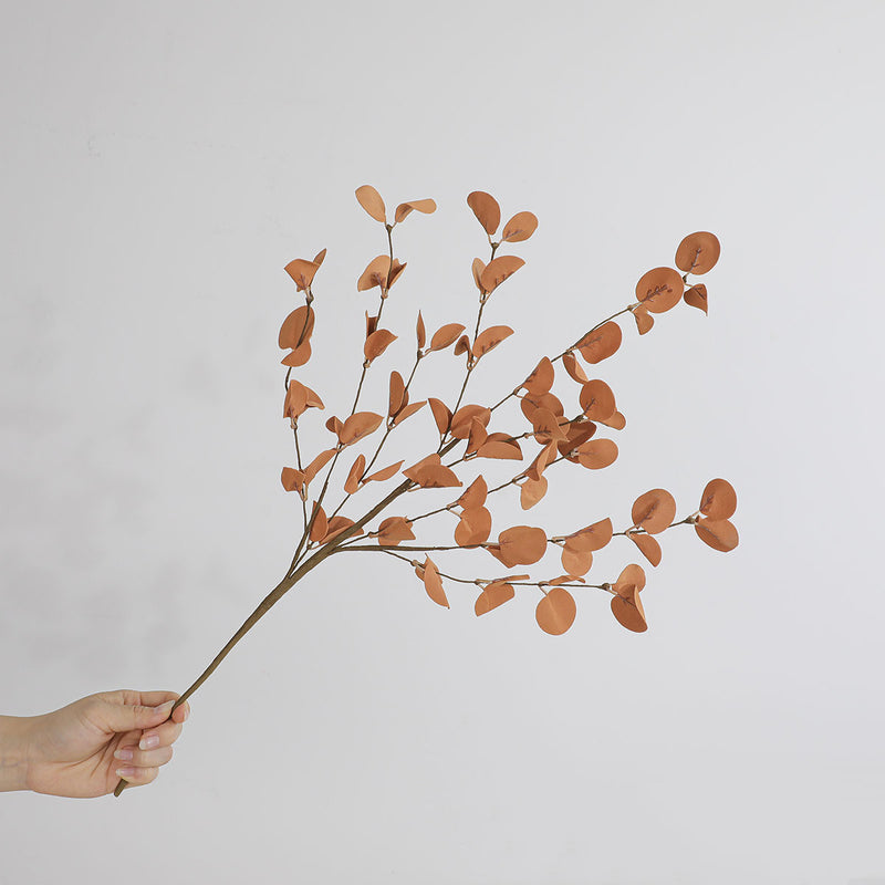 Eucalyptus Leaves Artificial Plant - 58cm (23") Real-Touch Faux Greenery for Home Decor, Weddings, and Seasonal Arrangements
