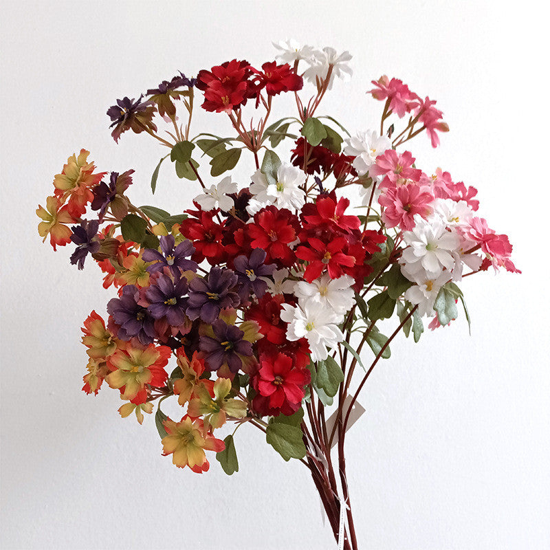 Real-Touch Silk Carnation Stems, 30" Long, Rustic Autumn Tones, Perfect for Vase Arrangements, Home Decor, Weddings & Events