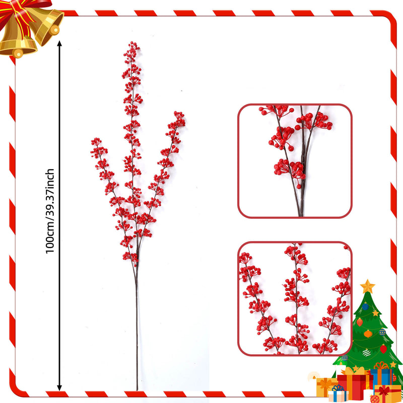 Realistic Christmas Pine Branch, 29" Plastic Faux Pine Stem for Holiday Decor, Home Decoration, Wedding & Event Styling