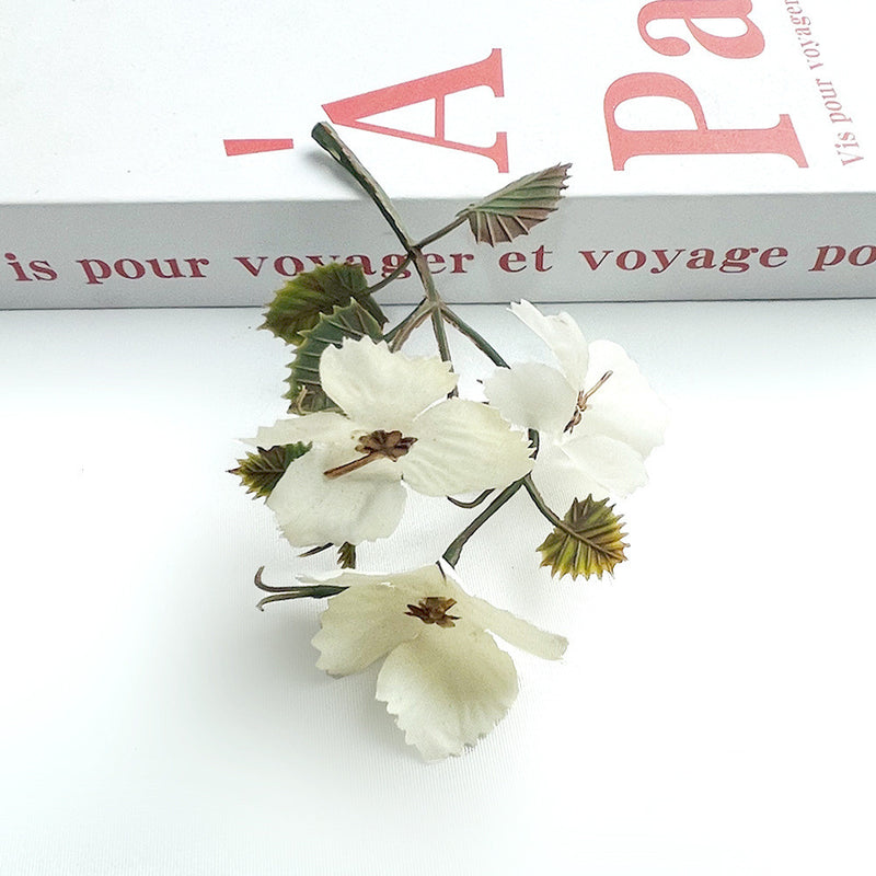 Autumn Grape Leaf & Berry Stems, 4" Real-Touch Faux Vine, DIY Wedding Bouquets, Home Decor, Centerpieces