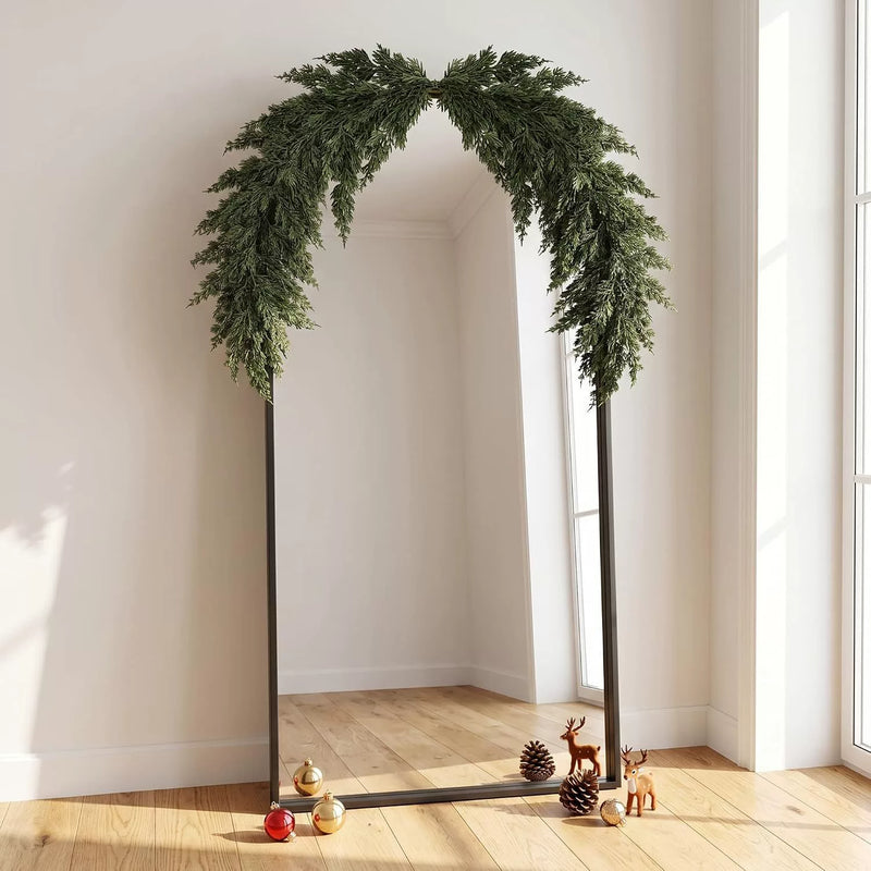 Realistic Norfolk Pine Cone & Christmas Vine Artificial Greenery, 47" Bendable Stems for Holiday Decor, Wedding Centerpieces, Home & Event Styling