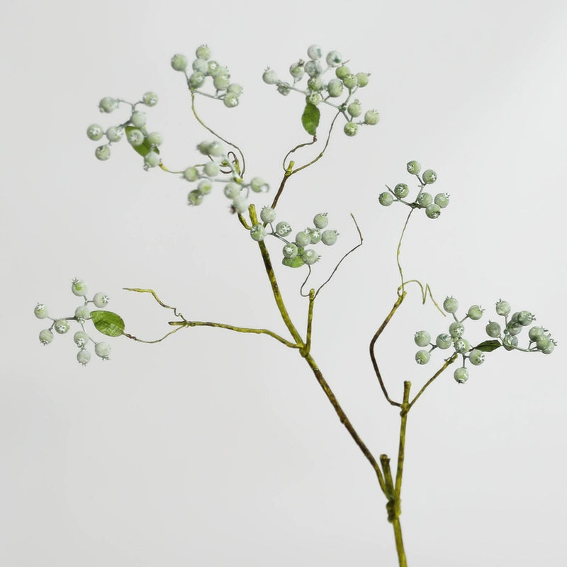 Artificial Blueberry Stems, 32" Real-Touch Faux Berries for Vases, Home Decor, Wedding Centerpieces & Floral Arrangements