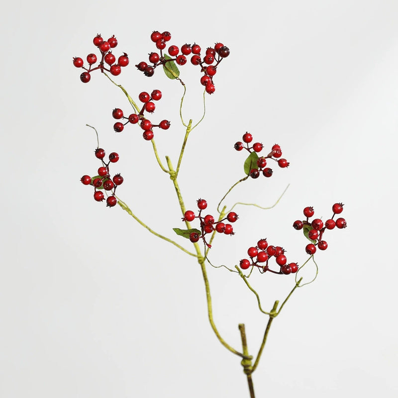 Artificial Blueberry Stems, 32" Real-Touch Faux Berries for Vases, Home Decor, Wedding Centerpieces & Floral Arrangements