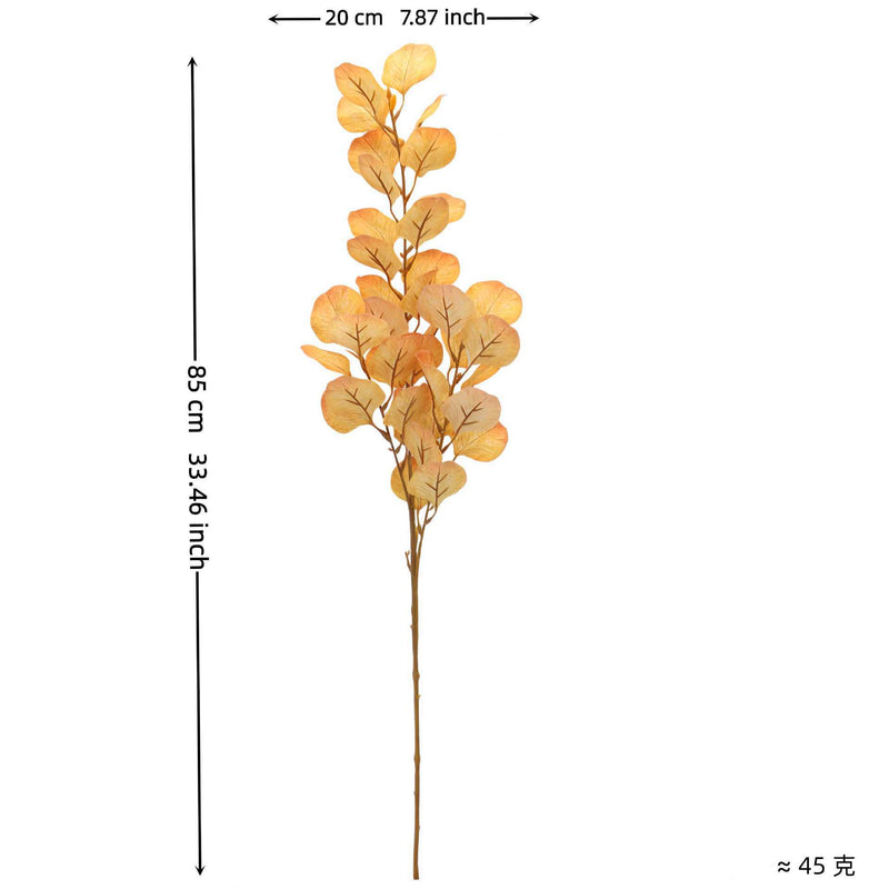 Artificial Eucalyptus Leaves Stems, 33" Real-Touch Faux Greenery, Bulk Pack for Home Decor, Wedding Centerpieces, Floral Arrangements