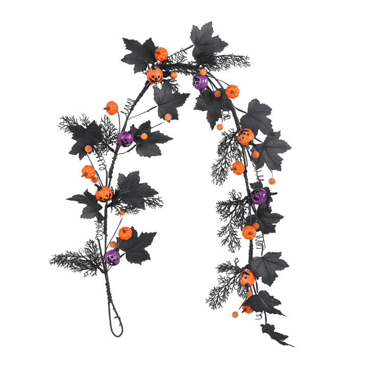 Artificial Maple Leaf Vine - 59" Realistic Faux Fall Leaves for Home Decor, Wedding Centerpieces, Autumn & Halloween Displays