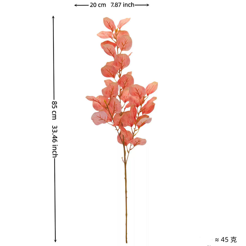 Artificial Eucalyptus Leaves Stems, 33" Real-Touch Faux Greenery, Bulk Pack for Home Decor, Wedding Centerpieces, Floral Arrangements
