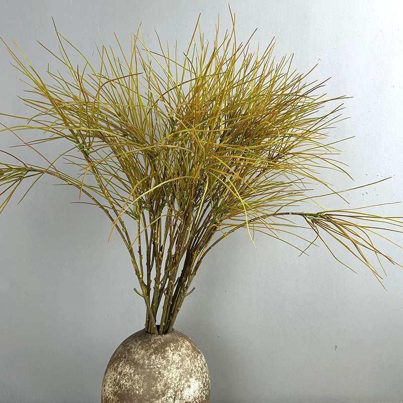 Artificial Rushes Grass Stems, 39" Real-Touch Plastic Foliage for Vases, Home Decor, Wedding & Event Arrangements