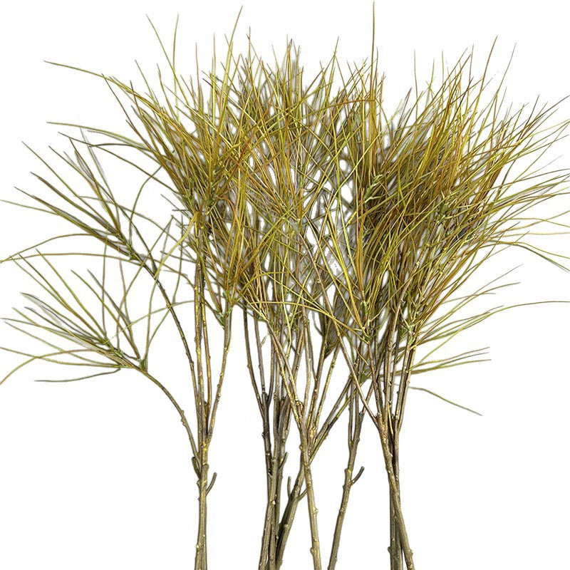 Artificial Rushes Grass Stems, 39" Real-Touch Plastic Foliage for Vases, Home Decor, Wedding & Event Arrangements