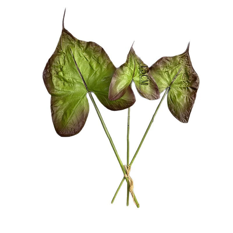 Real-Touch PU Variegated Arrowhead Vine Leaves - 21" Artificial Greenery for Floral Arrangements, Home Decor, Wedding Centerpieces