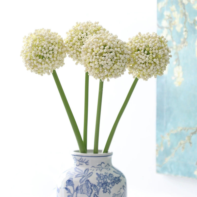 Real-Touch Hydrangea Stems, 21" Artificial Flowers for Home Decor, Weddings, Events, Available in Pink, Green, Cream, Mint