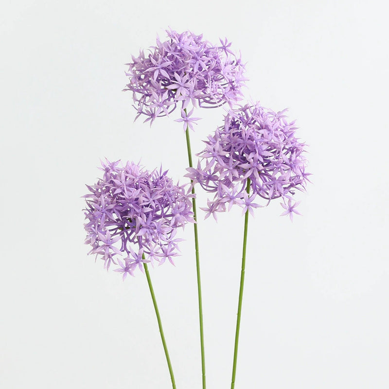 Real-Touch Hydrangea Stems, 24" Long with 3 Flower Heads (4.5" Each), Premium Plastic Artificial Flowers for Vases, Wedding Centerpieces, Home & Commercial Decor