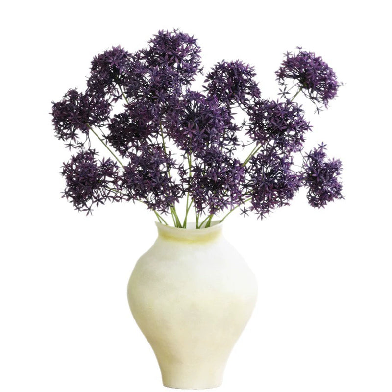 Real-Touch Hydrangea Stems, 24" Long with 3 Flower Heads (4.5" Each), Premium Plastic Artificial Flowers for Vases, Wedding Centerpieces, Home & Commercial Decor