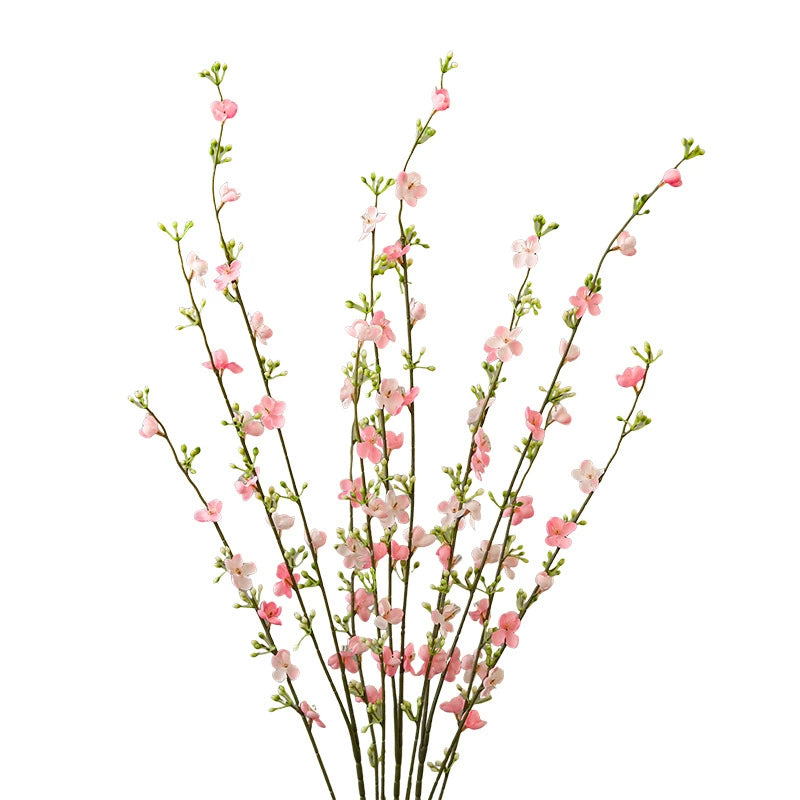 Realistic Snow Willow Stems, 33" Long, White & Pink, Perfect for Home Decor, Weddings, and Commercial Spaces