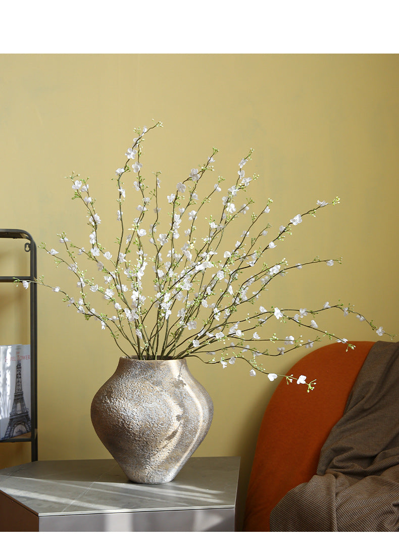 Realistic Snow Willow Stems, 33" Long, White & Pink, Perfect for Home Decor, Weddings, and Commercial Spaces