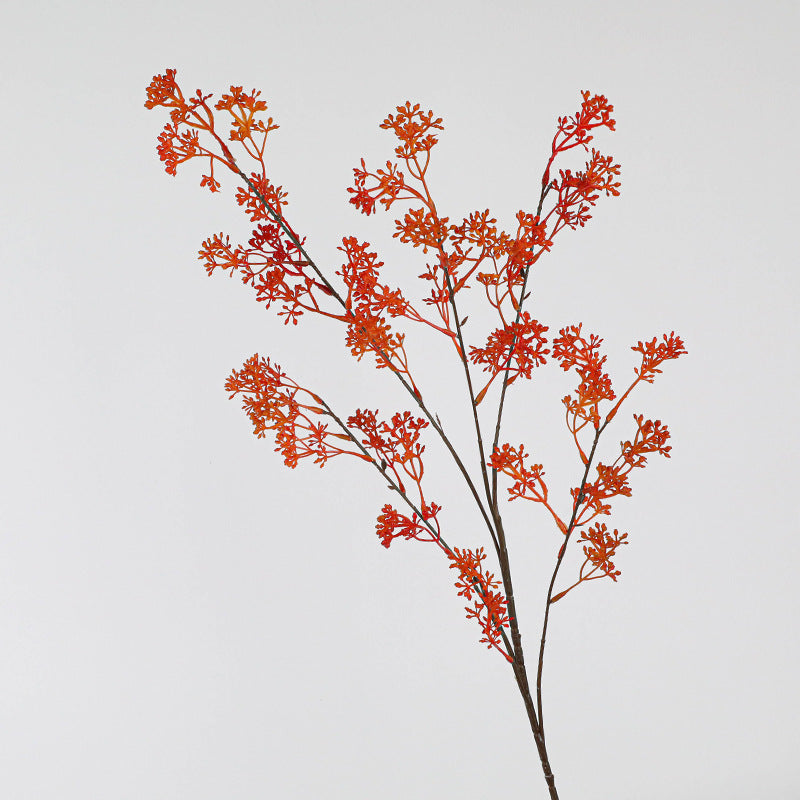Real-Touch Artificial Mistletoe Branch, 36" Long , Red/Green/Orange - Home Decor, Wedding Centerpieces, Floral Arrangements