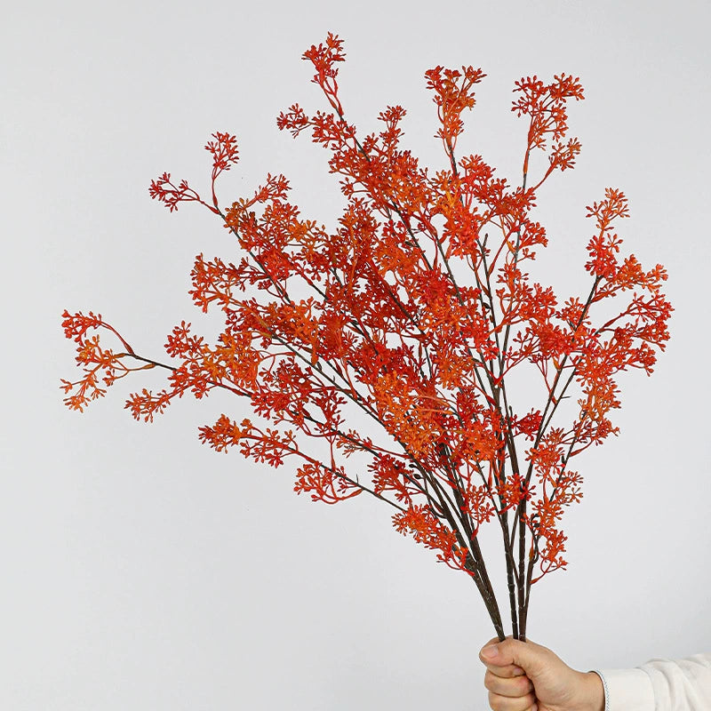 Real-Touch Artificial Mistletoe Branch, 36" Long , Red/Green/Orange - Home Decor, Wedding Centerpieces, Floral Arrangements