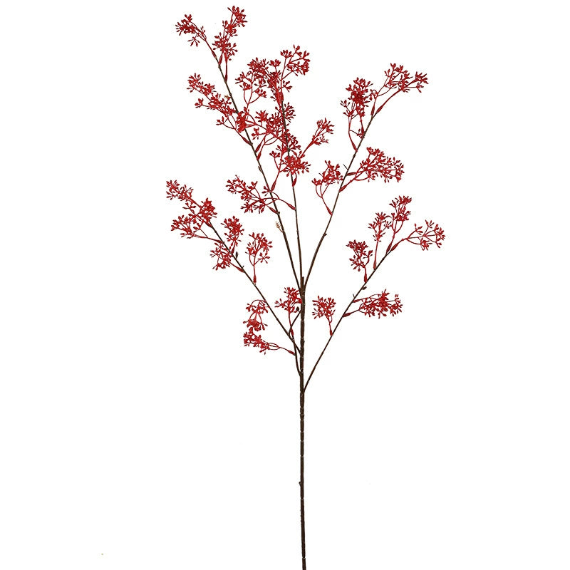 Real-Touch Artificial Mistletoe Branch, 36" Long , Red/Green/Orange - Home Decor, Wedding Centerpieces, Floral Arrangements
