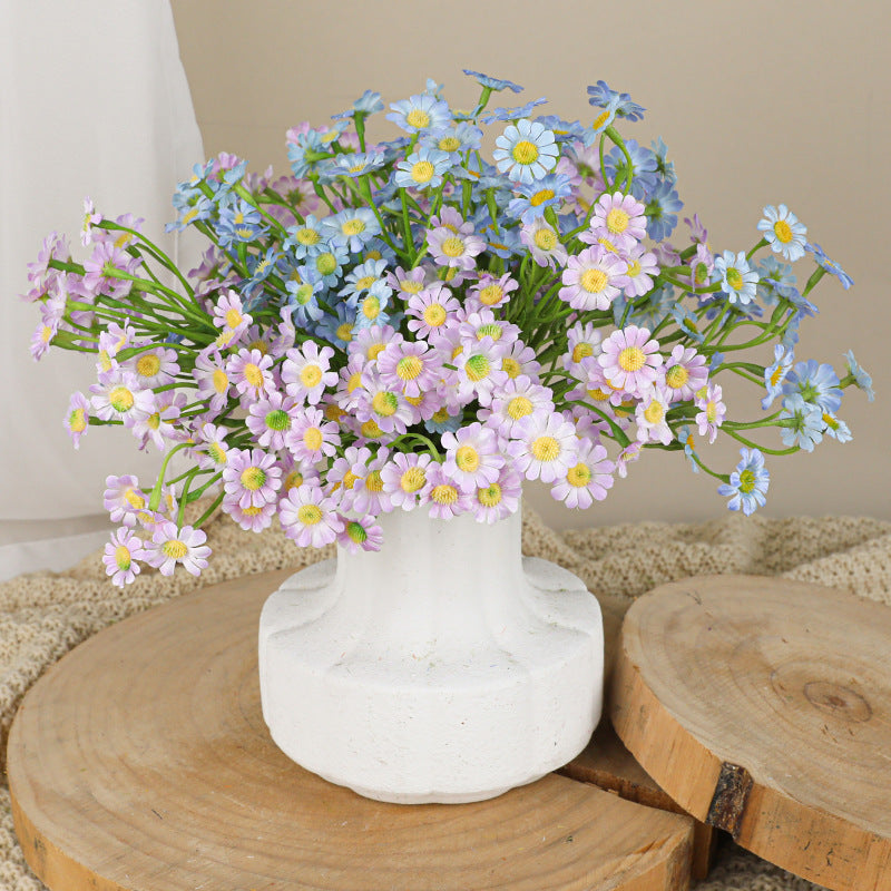 Artificial Chamomile Bouquet, 11" Real-Touch Stems with 1" Flower Heads, Home Decor, Wedding Centerpieces, DIY Floral Arrangements