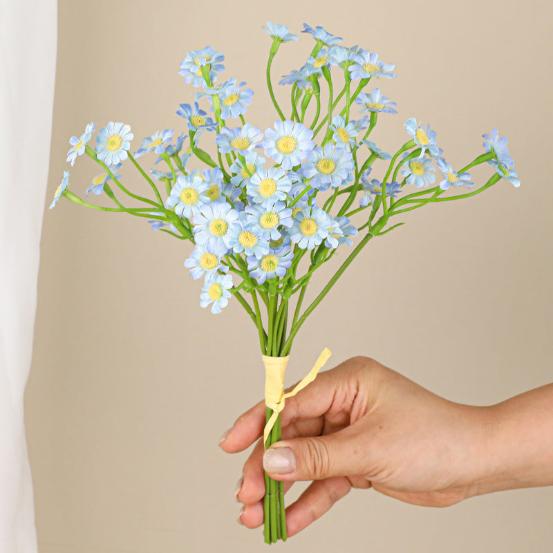 Artificial Chamomile Bouquet, 11" Real-Touch Stems with 1" Flower Heads, Home Decor, Wedding Centerpieces, DIY Floral Arrangements