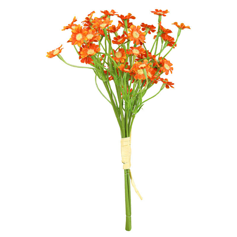 Artificial Chamomile Bouquet, 11" Real-Touch Stems with 1" Flower Heads, Home Decor, Wedding Centerpieces, DIY Floral Arrangements