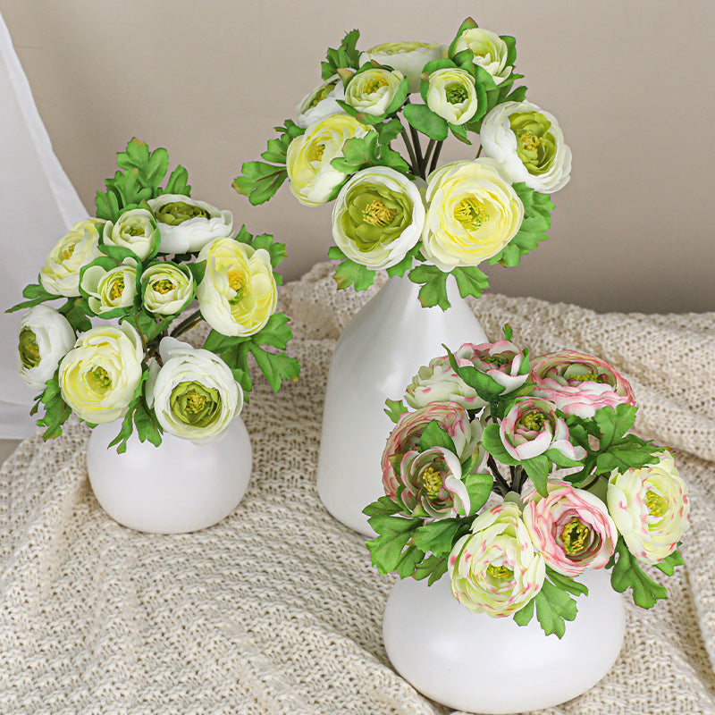Realistic Artificial Rose Bouquet,  10" Long, Silk-Touch Roses for Home Decor, Weddings & Events, Bulk Floral Arrangements