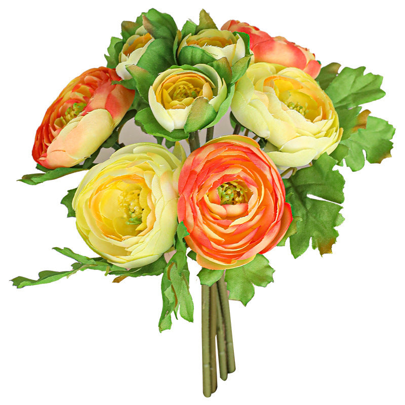 Realistic Artificial Rose Bouquet,  10" Long, Silk-Touch Roses for Home Decor, Weddings & Events, Bulk Floral Arrangements