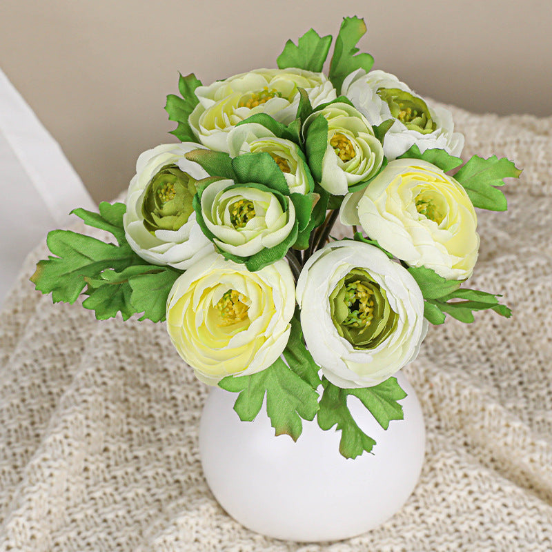 Realistic Artificial Rose Bouquet,  10" Long, Silk-Touch Roses for Home Decor, Weddings & Events, Bulk Floral Arrangements
