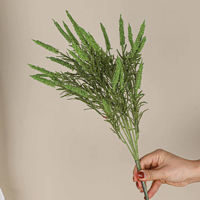 Real-Touch Foxtail Grass Stems, 18", Mixed Material, Ins Modern Home Decor, Wedding & Event Arrangements, Photography Props