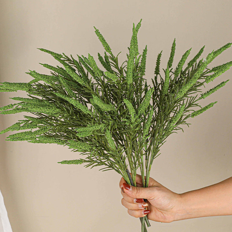 Real-Touch Foxtail Grass Stems, 18", Mixed Material, Ins Modern Home Decor, Wedding & Event Arrangements, Photography Props