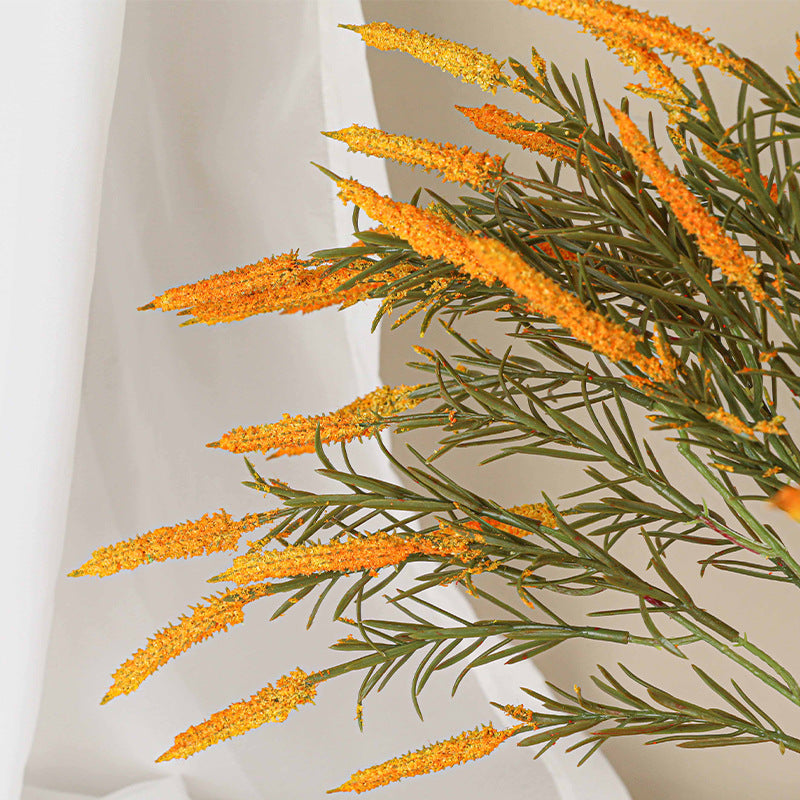 Real-Touch Foxtail Grass Stems, 18", Mixed Material, Ins Modern Home Decor, Wedding & Event Arrangements, Photography Props