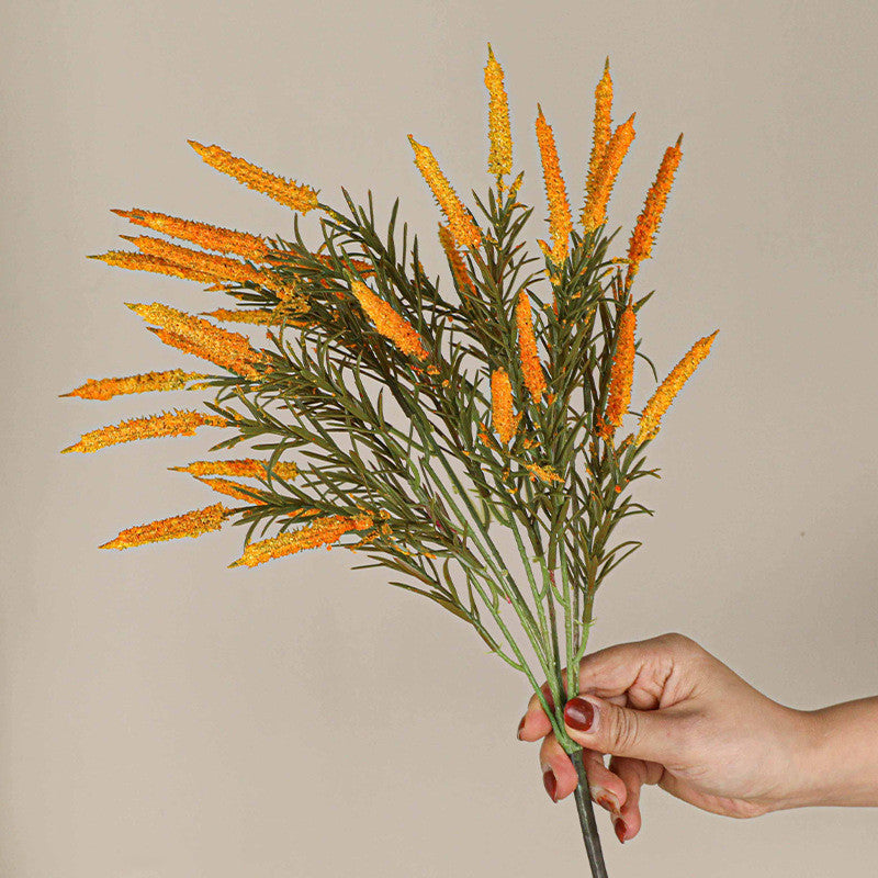 Real-Touch Foxtail Grass Stems, 18", Mixed Material, Ins Modern Home Decor, Wedding & Event Arrangements, Photography Props