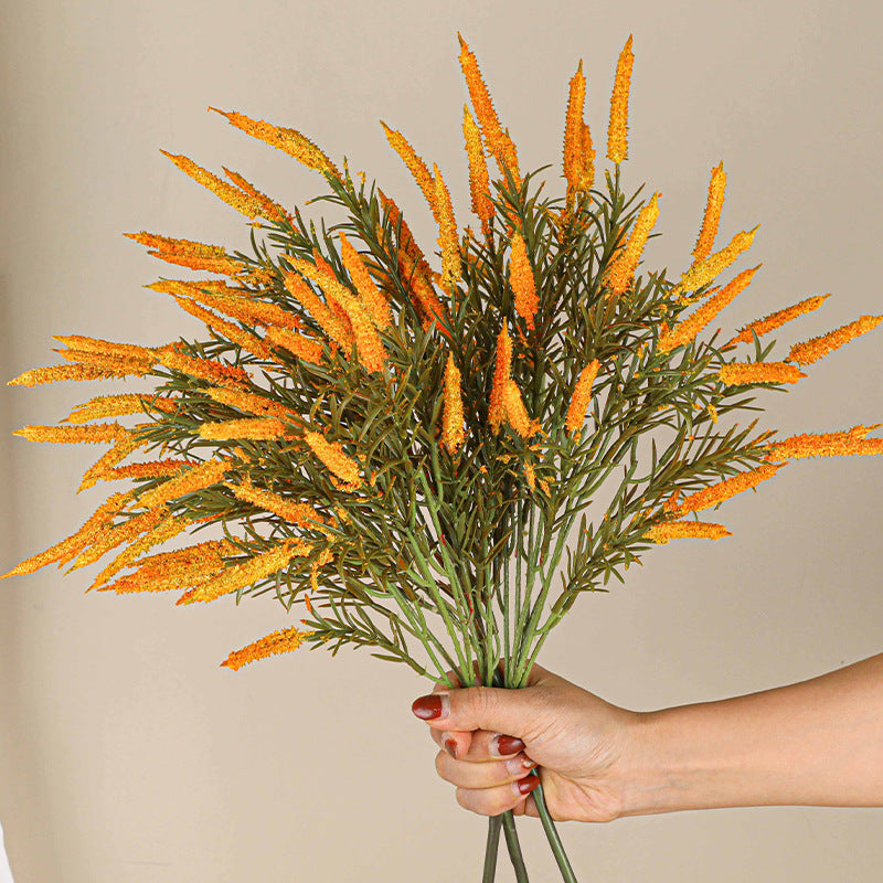 Real-Touch Foxtail Grass Stems, 18", Mixed Material, Ins Modern Home Decor, Wedding & Event Arrangements, Photography Props