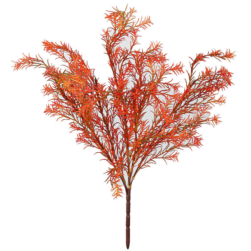 Realistic Artificial Golden Leaved Willow Stems, 20" Long, Lifelike Faux Greenery for Vase Arrangements, Home Decor, Wedding & Event Florals