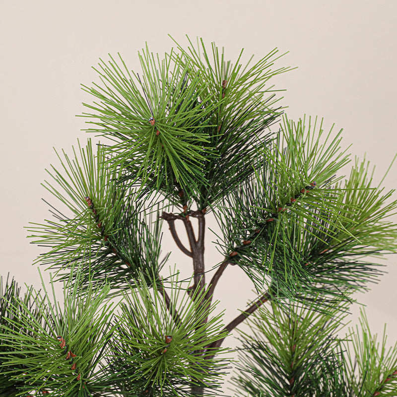 Curly Pine Needle Artificial Greenery, 18", Real-Touch Mixed Material, Home Decor, Wedding & Event Arrangements, DIY Floral Projects