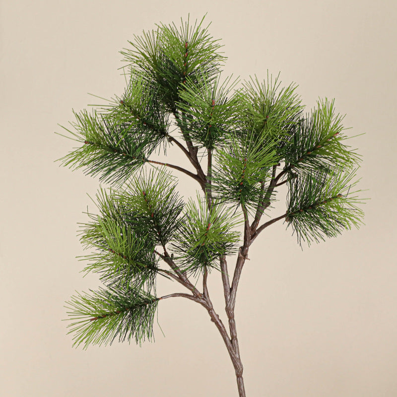 Curly Pine Needle Artificial Greenery, 18", Real-Touch Mixed Material, Home Decor, Wedding & Event Arrangements, DIY Floral Projects