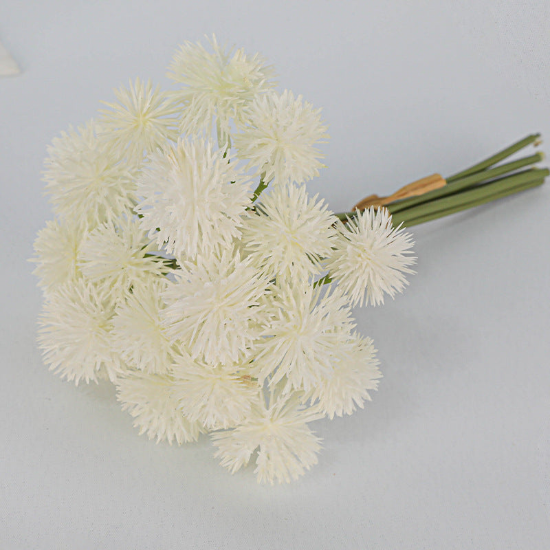 Realistic Fake Dandelion Stems, 6 Heads, 11" Long, Plastic, Home Decor, Wedding Bouquets, DIY Floral Arrangements