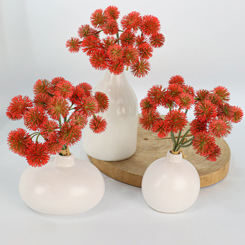 Realistic Fake Dandelion Stems, 6 Heads, 11" Long, Plastic, Home Decor, Wedding Bouquets, DIY Floral Arrangements