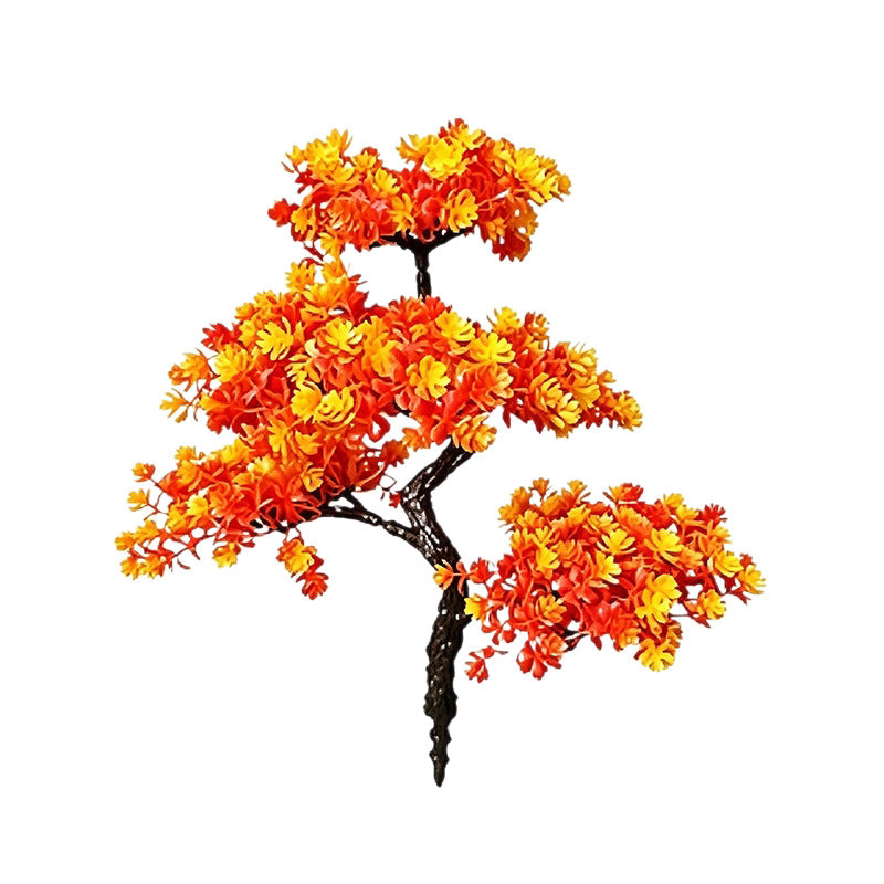 Artificial Maple Leaf Branch, 15" Real-Touch Faux Foliage, Fall Home Decor, Wedding Centerpieces, Table Arrangements