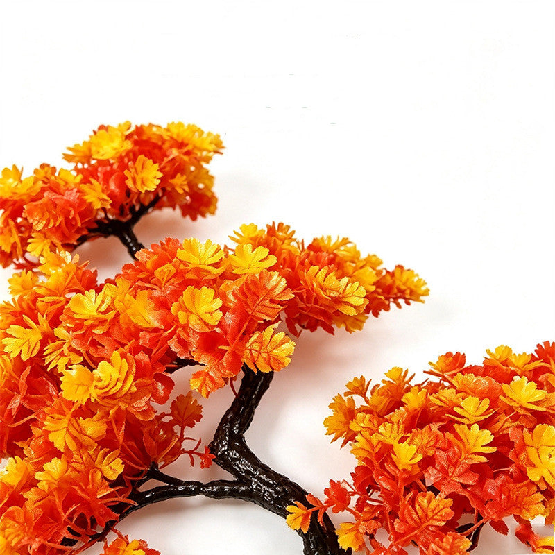 Artificial Maple Leaf Branch, 15" Real-Touch Faux Foliage, Fall Home Decor, Wedding Centerpieces, Table Arrangements