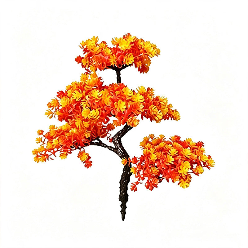 Artificial Maple Leaf Branch, 15" Real-Touch Faux Foliage, Fall Home Decor, Wedding Centerpieces, Table Arrangements