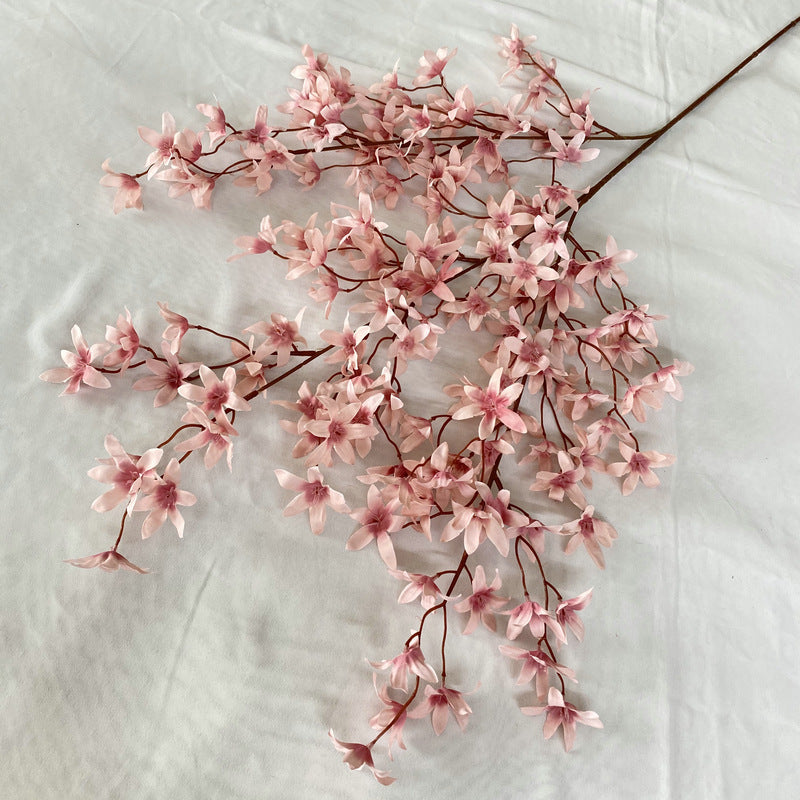 Real-Touch Silk Oncidium Orchid Stems, 51" Long with 144 Blooms (2.5" Each) - Bulk Pack for Weddings, Home Decor, Floral Arrangements