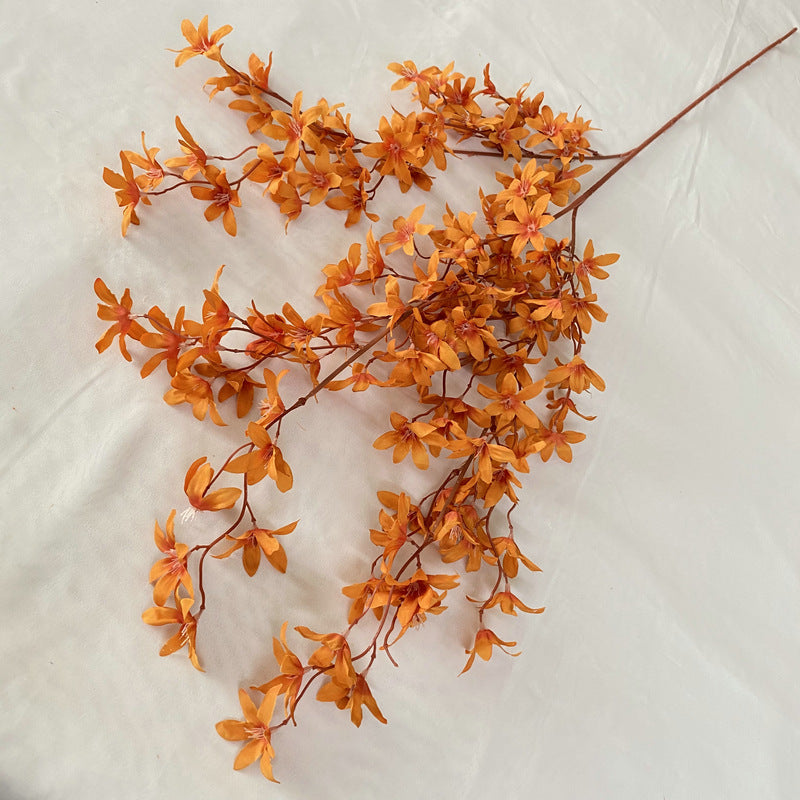 Real-Touch Silk Oncidium Orchid Stems, 51" Long with 144 Blooms (2.5" Each) - Bulk Pack for Weddings, Home Decor, Floral Arrangements
