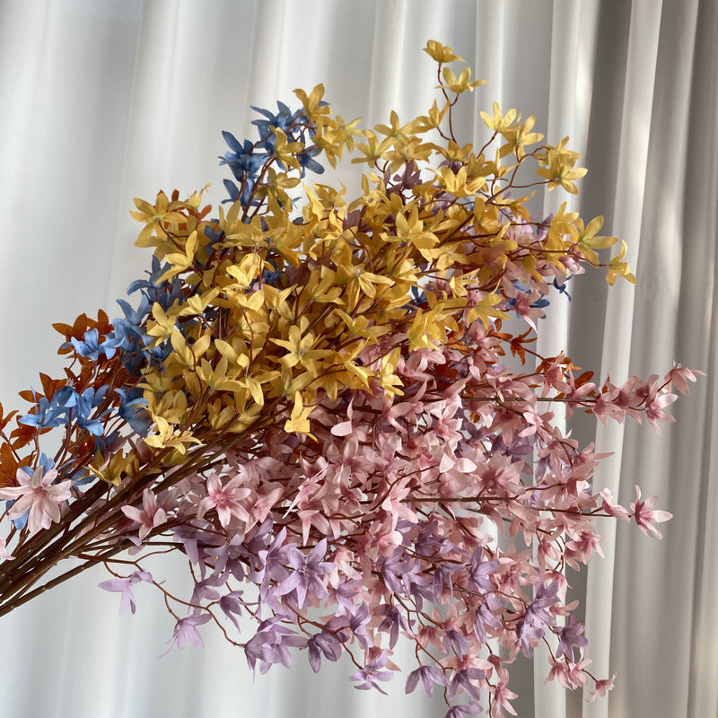 Real-Touch Silk Oncidium Orchid Stems, 51" Long with 144 Blooms (2.5" Each) - Bulk Pack for Weddings, Home Decor, Floral Arrangements