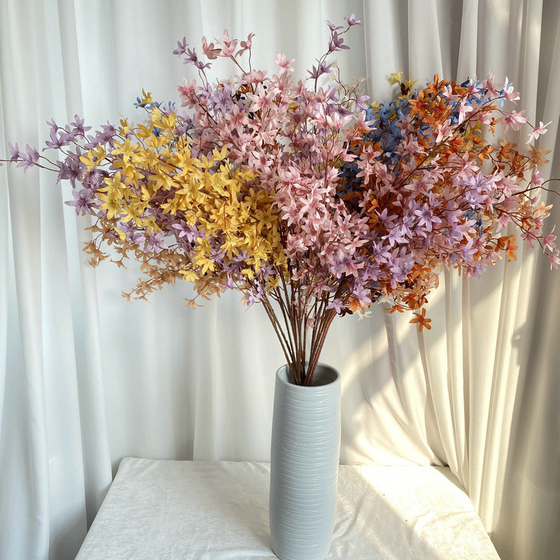 Real-Touch Silk Oncidium Orchid Stems, 51" Long with 144 Blooms (2.5" Each) - Bulk Pack for Weddings, Home Decor, Floral Arrangements
