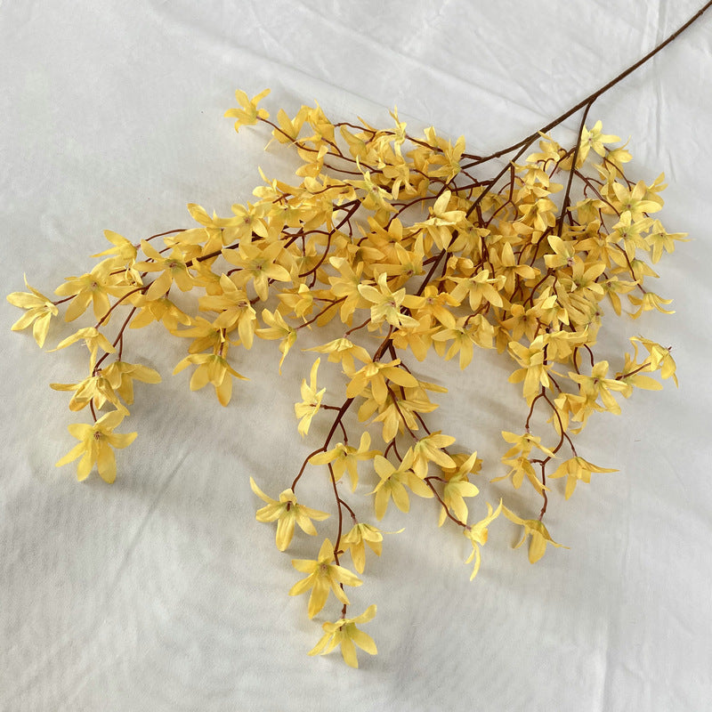 Real-Touch Silk Oncidium Orchid Stems, 51" Long with 144 Blooms (2.5" Each) - Bulk Pack for Weddings, Home Decor, Floral Arrangements