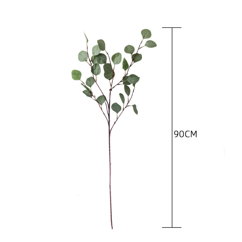 Eucalyptus Leaves Artificial Greenery Stems, 35" Real-Touch Faux Eucalyptus, Bulk Wedding Decor, Home Arrangements, Floral Displays